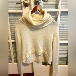 Cropped cream sweater